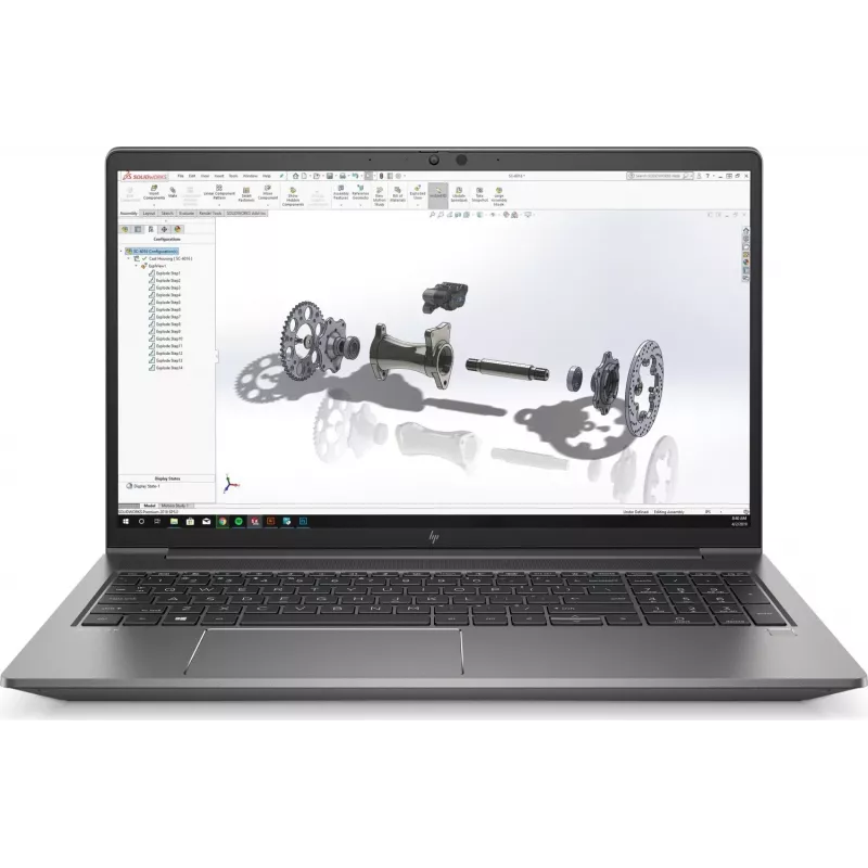 HP ZBook Power G7 15.6 inch FHD klēpjdators, Intel Core i7-10750H, 32GB RAM, 1TB SSD, NVIDIA Quadro T1000, Windows 10 Pro (atjaunota prece)