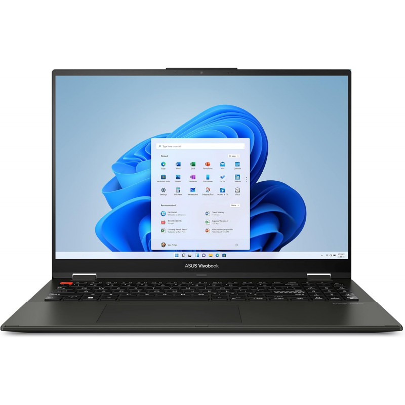 ASUS Vivobook S 16 Flip TN3604YA klēpjdators - AMD Ryzen 7 7730U, 16GB RAM, 512GB SSD, 16 inch WUXGA skārienekrāns, Windows 11 Home, Cool Silver
