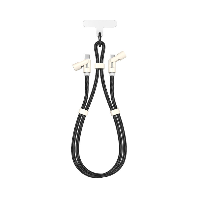 SBOX LANYARD BLACK USB-C to USB-C Cable 1.5m Black