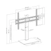 SBOX FS-306 LED TV Floor Mount (37-75 inch)
