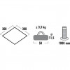 High Peak Tarp 1 (Pelēks, 3m x 3m)