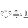 High Peak Tarp 1 (Pelēks, 3m x 3m)