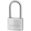 ABUS 64TI/40HB40 KD Titalium atslēga ar atšķirīgu atslēgu, augsta loka važa, drošības līmenis 5