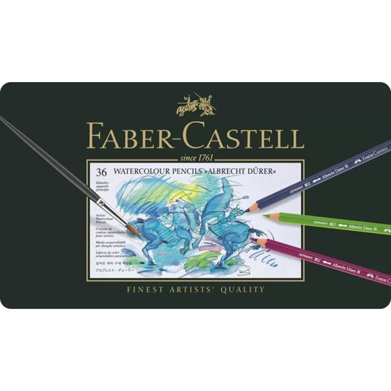 Faber-Castell Polychromos Krāsu zīmulis komplekts - 36 gabali - Metāla kārba - FC-117536