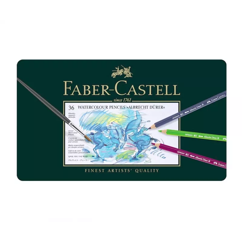 Faber-Castell Polychromos Krāsu zīmulis komplekts - 36 gabali - Metāla kārba - FC-117536