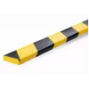 Durable S10 kabeļu aizsargs, PVC, melns/dzeltens, plakans, 1000 mm, 40 mm