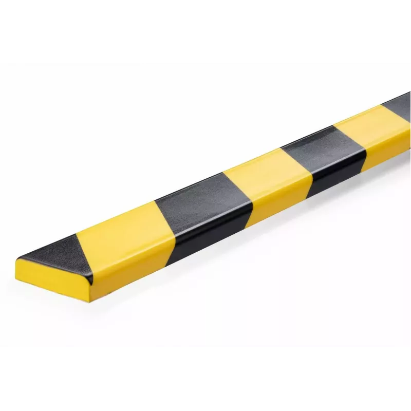 Durable S10 kabeļu aizsargs, PVC, melns/dzeltens, plakans, 1000 mm, 40 mm
