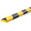 Durable S10 kabeļu aizsargs, PVC, melns/dzeltens, plakans, 1000 mm, 40 mm