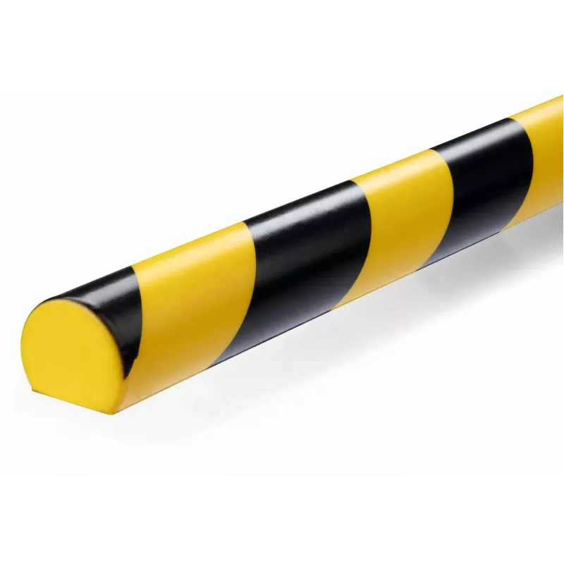 Durable S32R Grīdas kabeļu aizsargs, PVC, Melns/Dzeltens, Noapaļots, 1000 mm