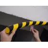 Durable S32R Grīdas kabeļu aizsargs, PVC, Melns/Dzeltens, Noapaļots, 1000 mm