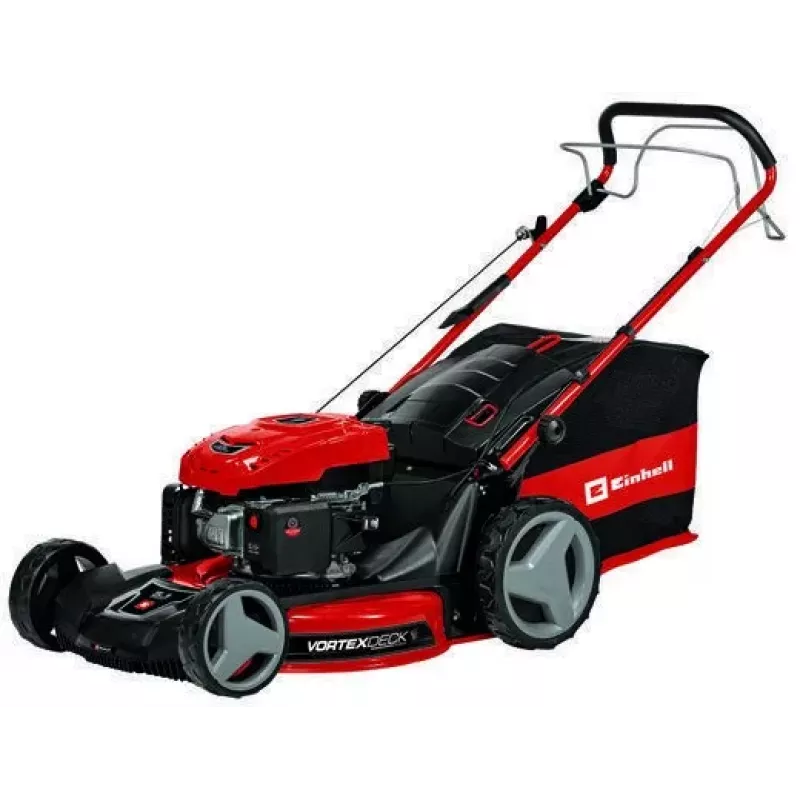 Einhell GC-PM 56/2 S HW aizmugures stūrēšanas zāles pļāvējs ar benzīna dzinēju, melns, sarkans