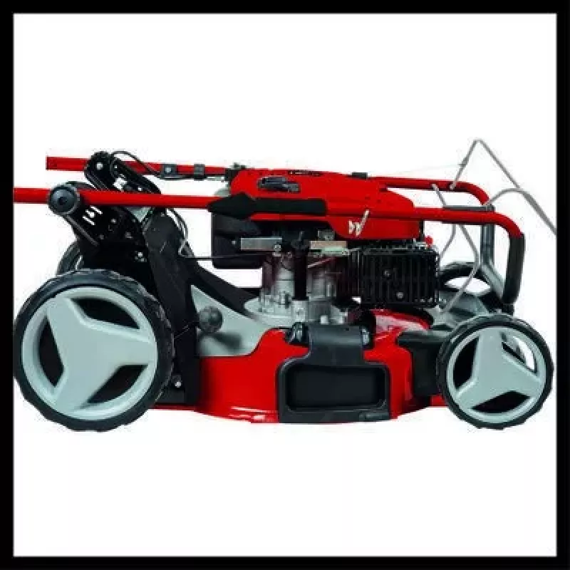 Einhell GC-PM 56/2 S HW aizmugures stūrēšanas zāles pļāvējs ar benzīna dzinēju, melns, sarkans
