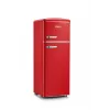 SEVERIN RKG 8930 Retro Red Ledusskapis ar saldētavu, 208 L, Energoefektivitātes klase E