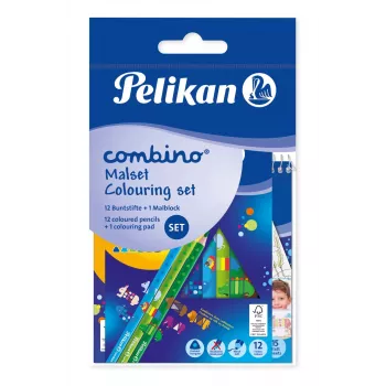 Pelikan 812726 Šķiedru pildspalvas, daudzkrāsainas, 12 iepakojumā