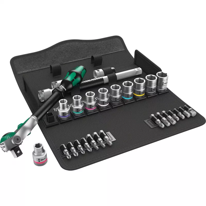 WERA Zyklop Speed Ratchet Set 1/2 inch + Sockets, 28 pcs