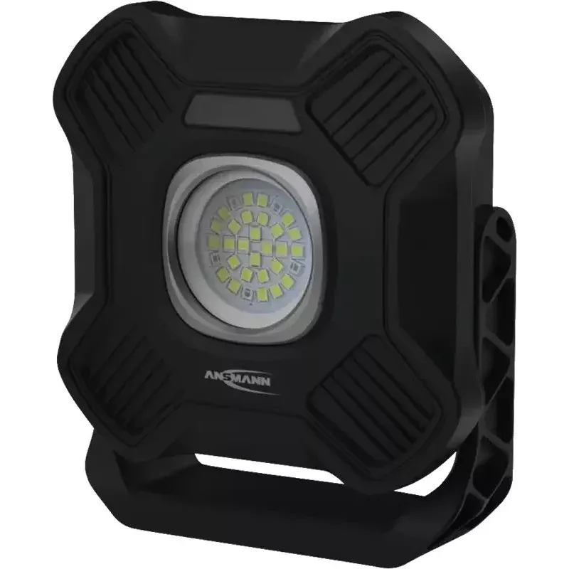 ANSMANN WL2000R Uzlādējama LED darba gaisma, Melna, 20W, 2000lm, ar magnētu, pakarināmo āķi, statīvu - 1 gab. (1600-0755)