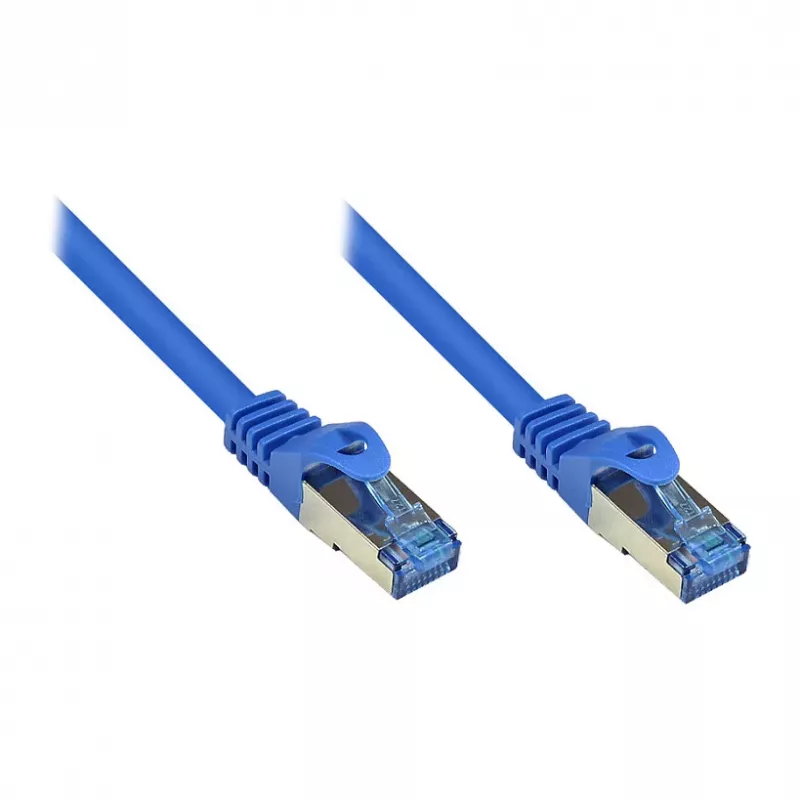 GoodConnections RNS® Patch kabelis ar aizsargvāciņu, Cat.6A, S/FTP, PiMF, bezhalogēna, 500MHz, zils, 2m