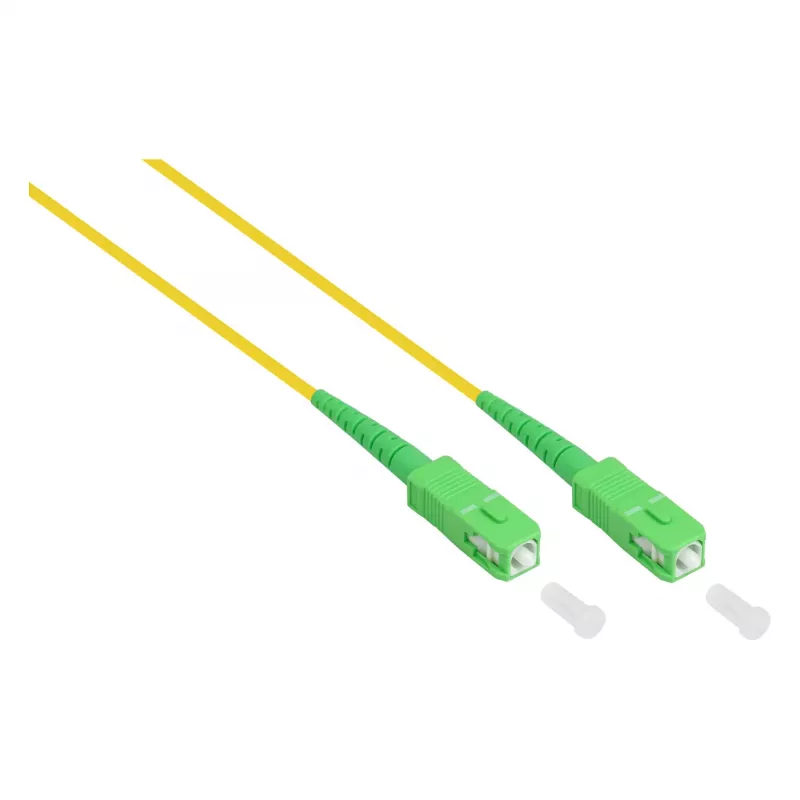 Good Connections OS2 Single-Mode Fiber Optic Patch Cable LC/SC Duplex 9/125µm 3m Yellow