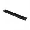 GoodConnections Brush Strip 380 mm x 57 mm Good Connections 19 inch sienas korpusam FLAT-Pack (GC-RFxxxS), dziļi melns (RAL 9005)