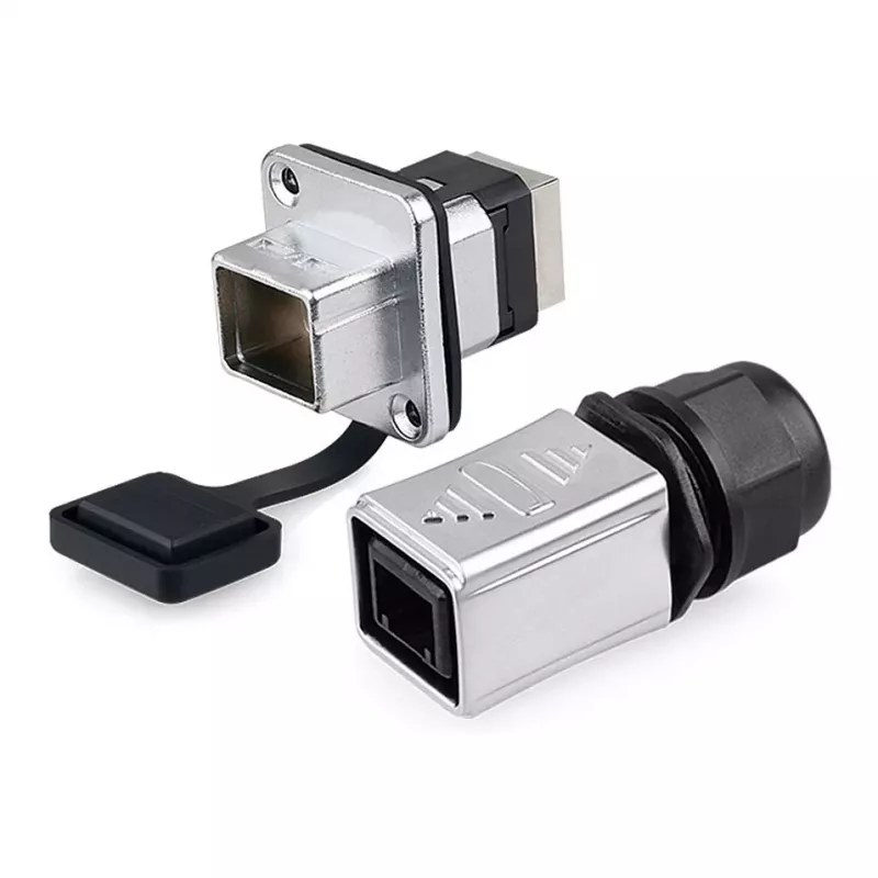GoodConnections Industrial Connector S6 - Neapdzīvots spraudnis, RJ45 izgriezums, metāls, Good Connections®