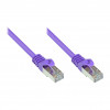 GoodConnections Alcasa RJ45 Patch Cable, Cat5e, UTP, 0.15m, Gold Plated, Violet