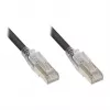 GoodConnections RNS® Patch Cable ar aizsprostojumu un fiksāciju, Cat. 6A, S/FTP, PiMF, bezhalogēna (LSZH), 500MHz, Melns, 2m