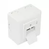 GoodConnections Cat.6 tīkla ligzda, 2xRJ45, ekranēta, virsmas montāža, vertikāla kabeļa ievade, signālbaltā RAL9003 (GC-N0026)
