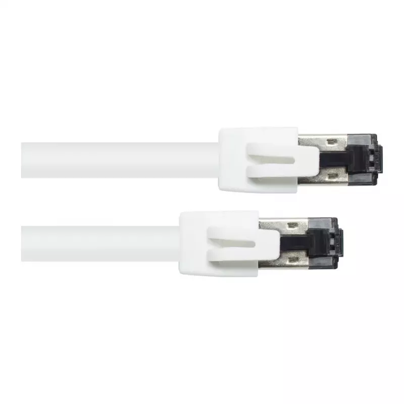 GoodConnections RNS® Cat.8.1 S/FTP Patch Cable, PiMF, LSZH, 2000MHz, 40Gbit/s, White, 0.5m