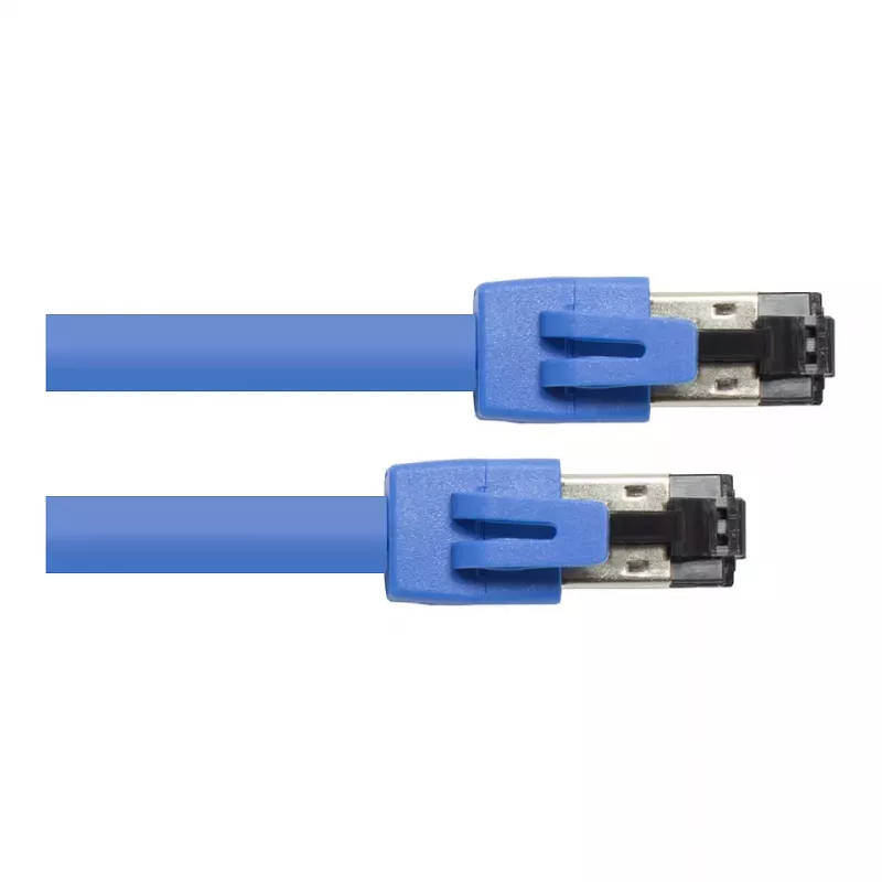 GoodConnections RNS® Patch Cable Cat. 8.1, S/FTP, PiMF, LSZH, 2000MHz, 40Gbit/s, Blue, 0.5m