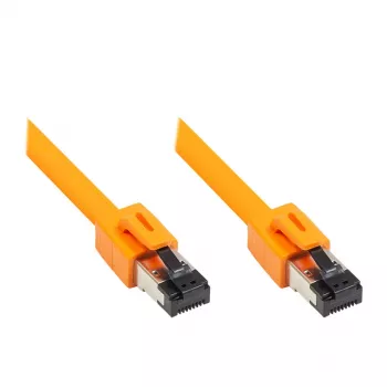 GoodConnections RNS® Cat.8.1 S/FTP Patch Cable, LSZH, 2000MHz, 40Gbit/s, Orange, 1.5m