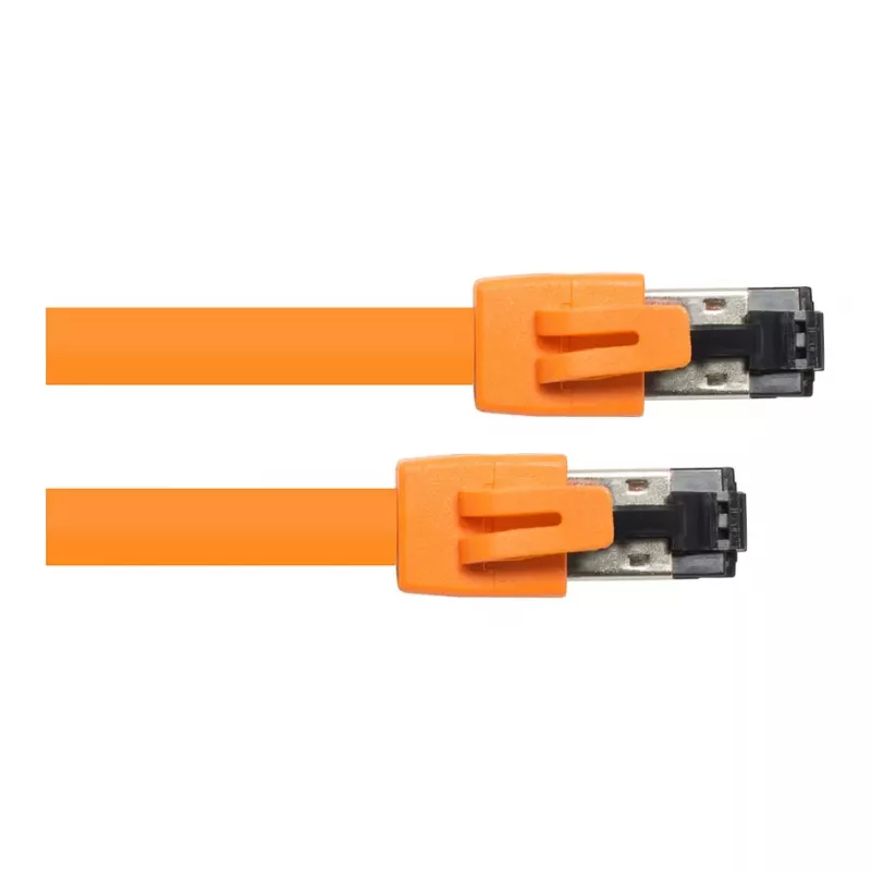 GoodConnections RNS® Cat.8.1 S/FTP Patch Cable, LSZH, 2000MHz, 40Gbit/s, Orange, 1.5m