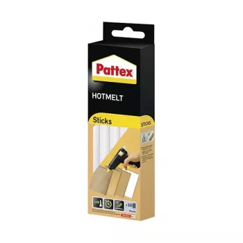 Pattex Hot Glue Sticks Hot Supermatic, 9H PTK6, 6 x 200 mm, 11 mm Diametrs, Caurspīdīgs