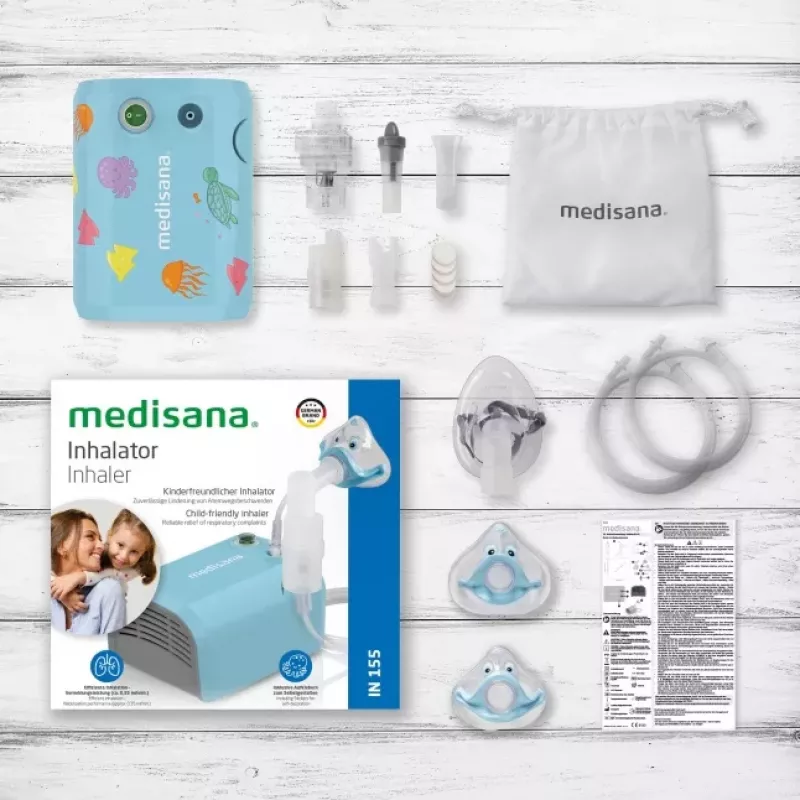 MEDISANA Inhalators IN 155 Kompresora smidzinātājs Balts/Zils