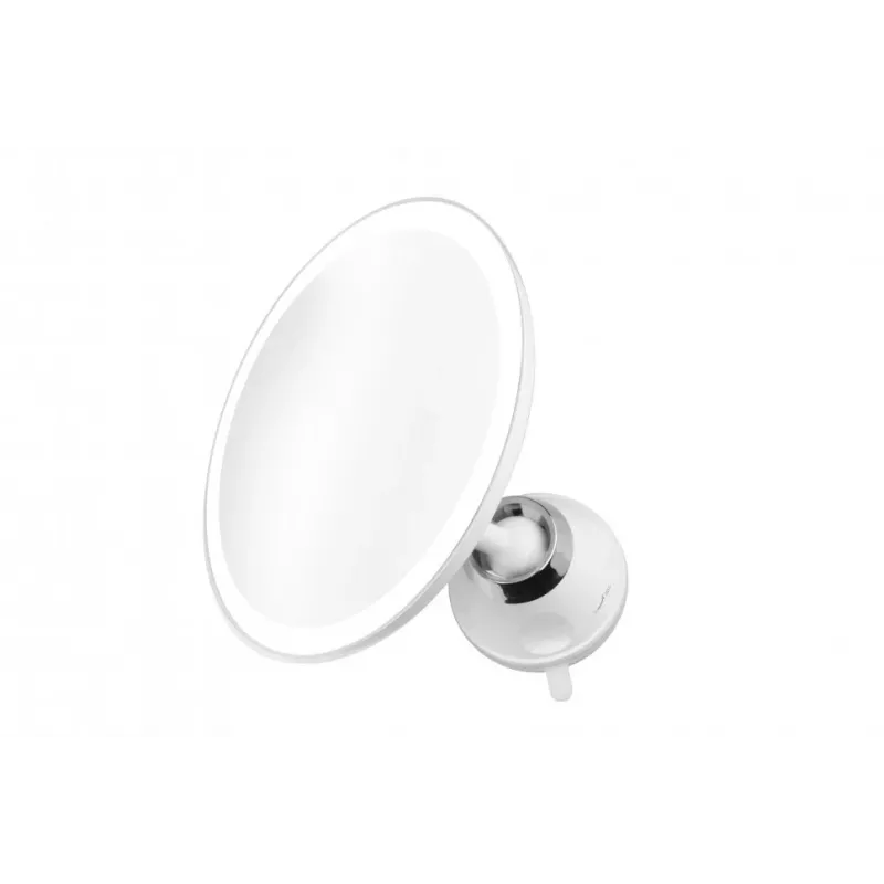 Medisana CM 850 LED kosmētikas spogulis ar 5x palielinājumu, dienasgaismas baltu LED, pieskāriena sensoru, 360° rotāciju, sudraba krāsā