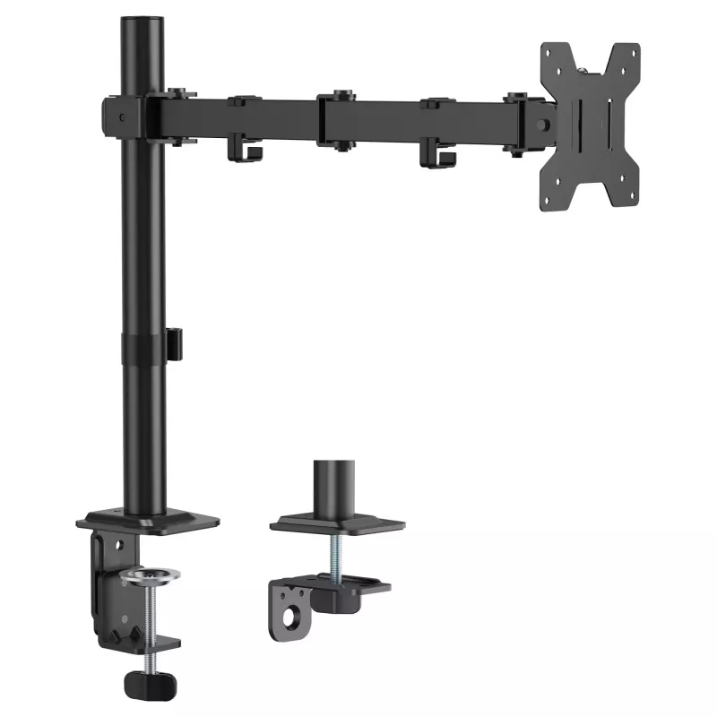 Equip Galda Stiprinājums 17-32 inch Ekrāniem, 360° Grozāms, 10 kg, Melns