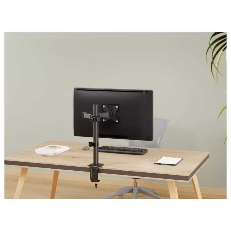 Equip Galda Stiprinājums 17-32 inch Ekrāniem, 360° Grozāms, 10 kg, Melns