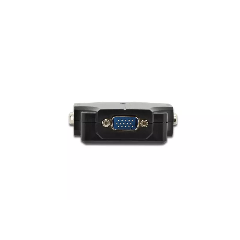 DIGITUS DS-41120-1 VGA Sadalītājs 2 Porti Plastmasas Korpusā 350 MHz HDSUB 15/Vīriešu uz 2x HDSUB 15/Sieviešu 1080p