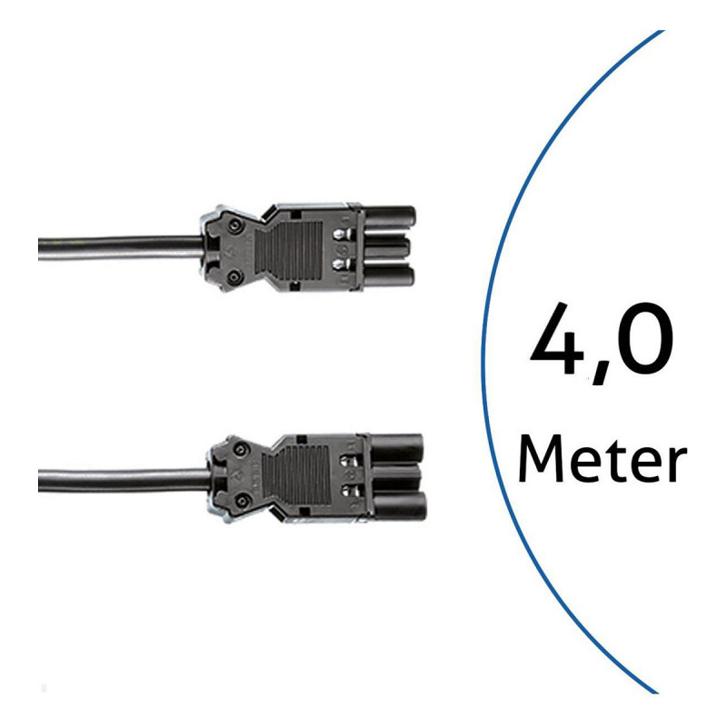 BACHMANN GST18i3 pagarinātājvads 4m Melns