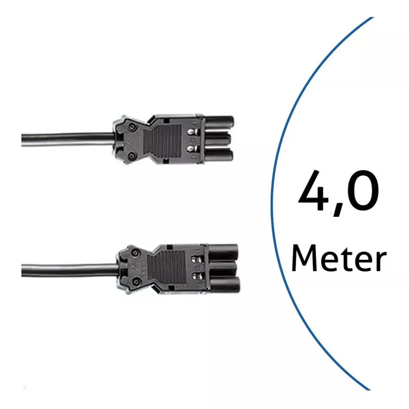 BACHMANN GST18i3 pagarinātājvads 4m Melns