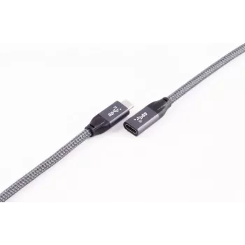 ShiverPeaks BASIC-S USB-C pagarinājuma kabelis, USB 3.2 Gen 2, 2,0 m, melns