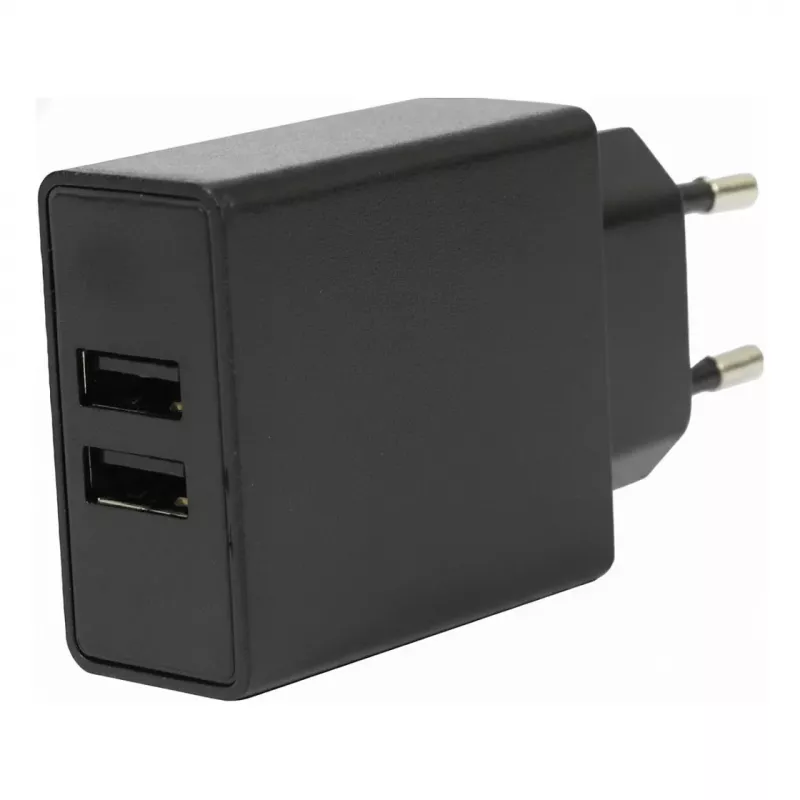 FLEPO NT-USB-103 USB lādētājs 2 porti 100-240V AC uz 5V DC 3A 15W Balts