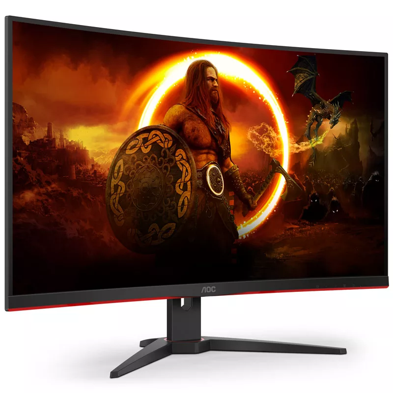 AOC CQ32G2SE 31.5 inch Izliekts QHD spēļu monitors, 165Hz, FreeSync Premium, VA, 1ms MPRT, DP/HDMI