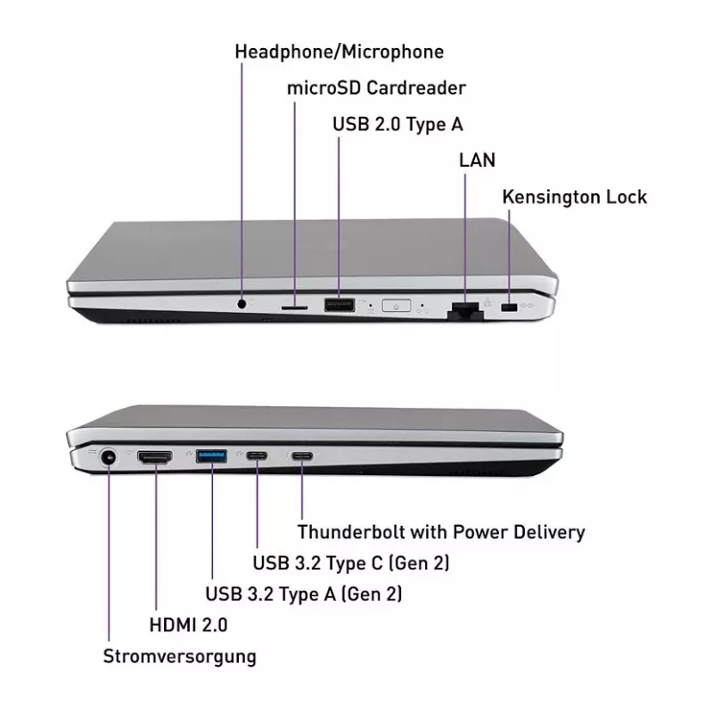 TERRA MOBILE 1551R i5-1335U W11P 15.6 inch Full HD IPS klēpjdators, 16 GB RAM, 500 GB SSD, vācu tastatūra
