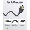Goobay 80104 Soft HDMI High-Speed Cable with Ethernet, 3 m, Black