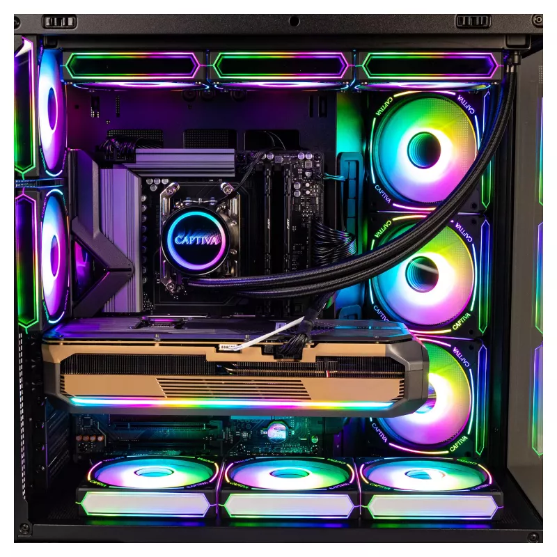 CAPTIVA R89-083 High-End Gaming PC Ryzen 7 9800X3D 32GB DDR5 2TB NVMe SSD RTX 5080 Windows 11