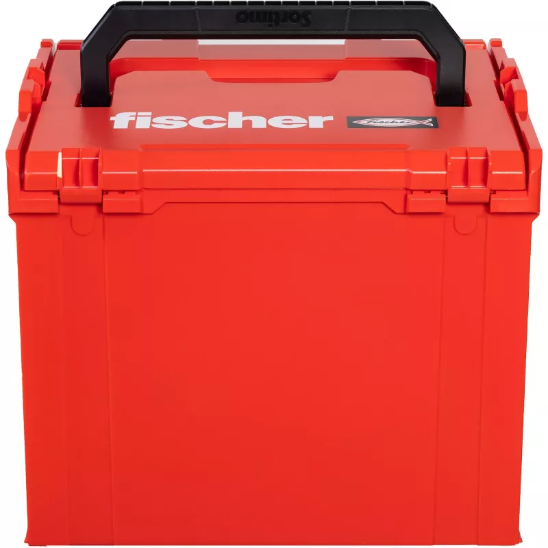 FISCHER L-BOXX FLB 374 Tukša Instrumentu Uzglabāšanas Kaste, Sarkana/Melna