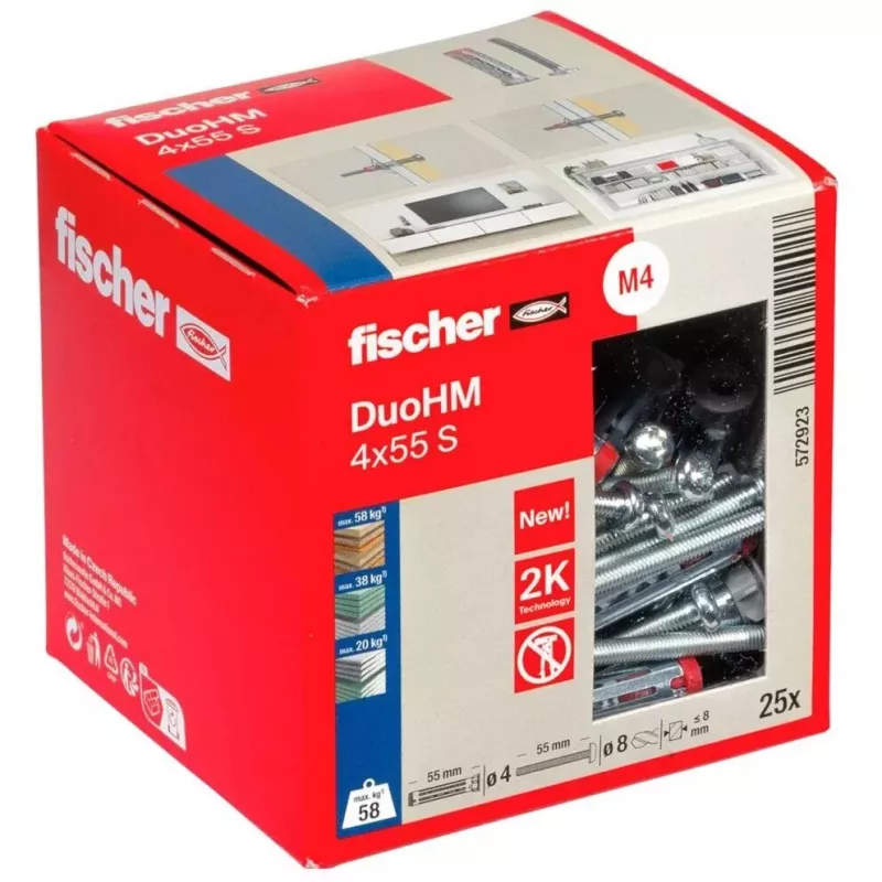 Fischer DuoHM 4x55 S TX dobuma enkurs, 25 gab.