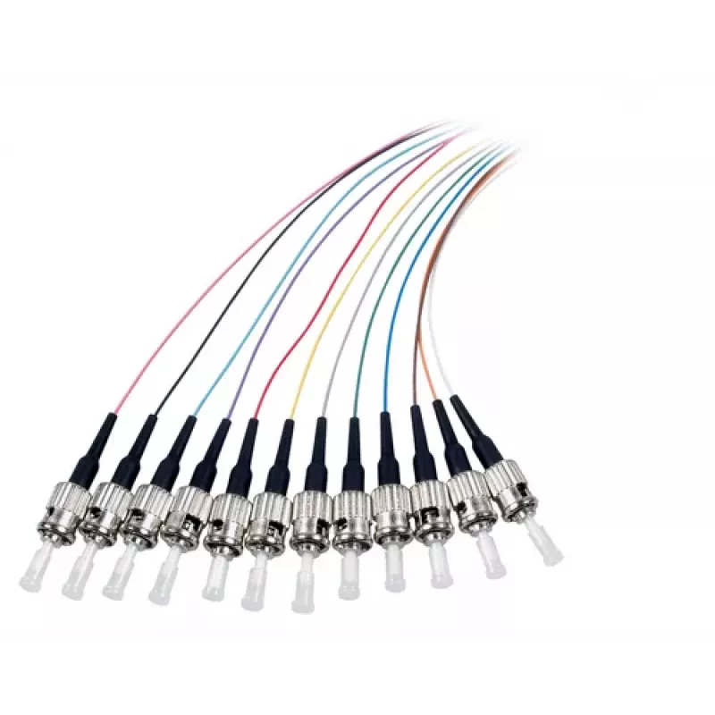 EFB Elektronik Fibre Pigtail ST-II 9/125 OS2 12-Colour Set 2m