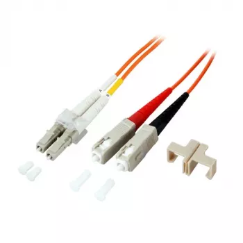 EFB-Elektronik Duplekss Jumperis LC-SC OM1 62.5/125µm 3m Oranžs LSZH Optiskās šķiedras savienotājkabelis