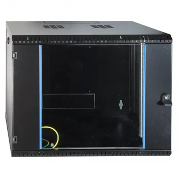 EFB 19 inch sienas montāžas korpuss 9U, fiksēts, vienas sekcijas, RAL 9005, dziļums 600 mm